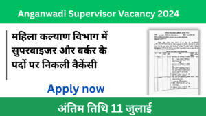 Anganwadi Supervisor Vacancy 2024