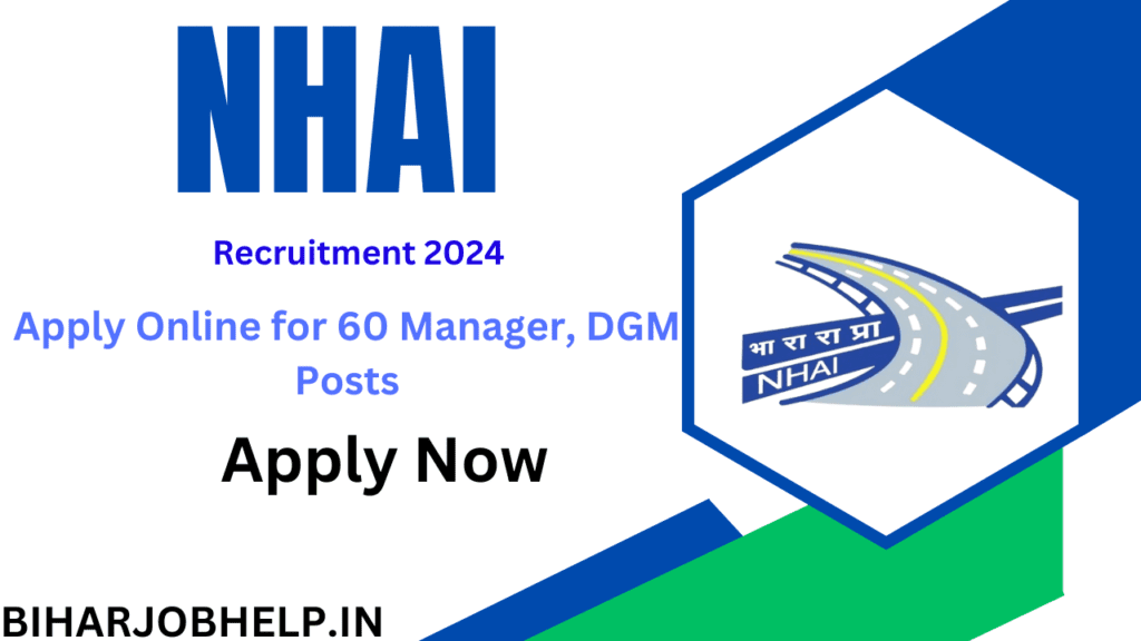 NHAI upcoming govt jobs upcoming govt jobs Recruitment  20242024: Apply Online for 60 Manager, DGM Posts Upcoming Government Jobs in Karnataka for Civil Engineers in 2024.