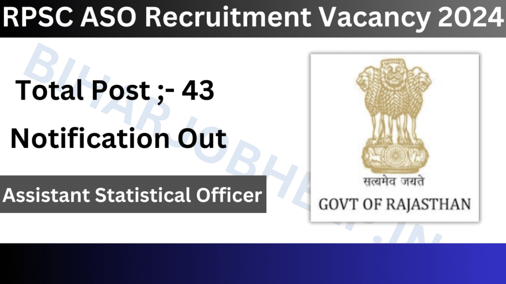 RPSC ASO Recruitment Vacancy 2024