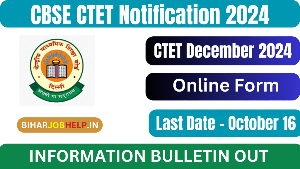 CTET Application Form 2024