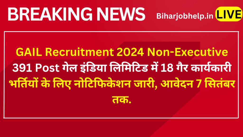 GAIL Recruitment 2024 