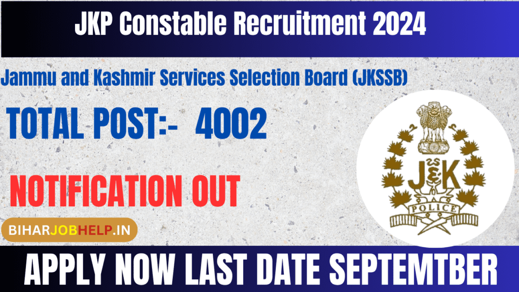 JK Police Constable Recruitment 2024