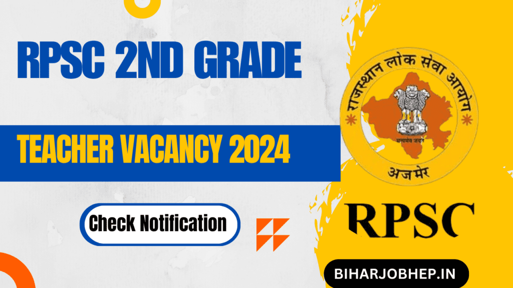 RPSC 2nd Grade Teacher Vacancy 2024