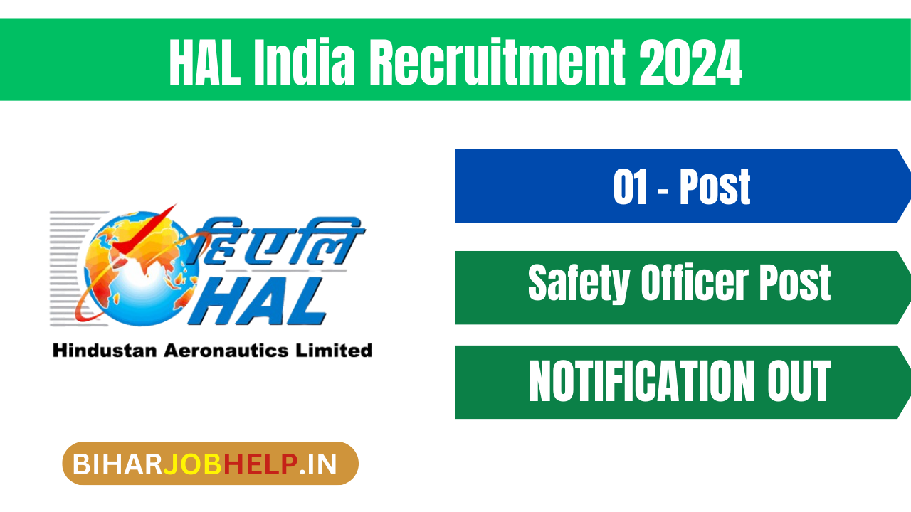 HAL India Recruitment 2024 – Apply for Safety Officer Post