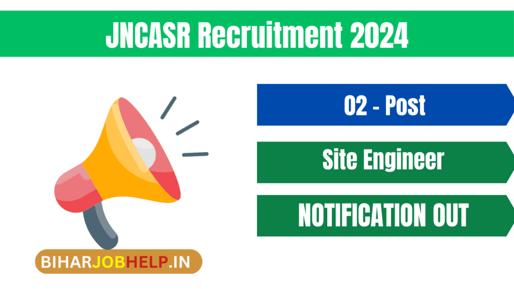 JNCASR Recruitment 2024