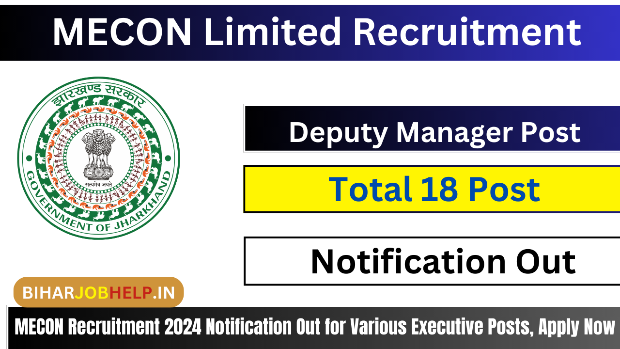 MECON Recruitment 2024