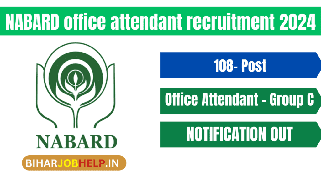 NABARD office attendant recruitment 2024