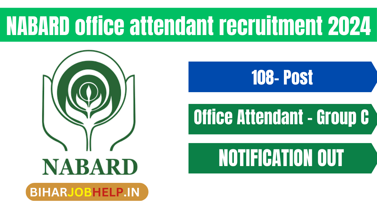 NABARD office attendant recruitment 2024