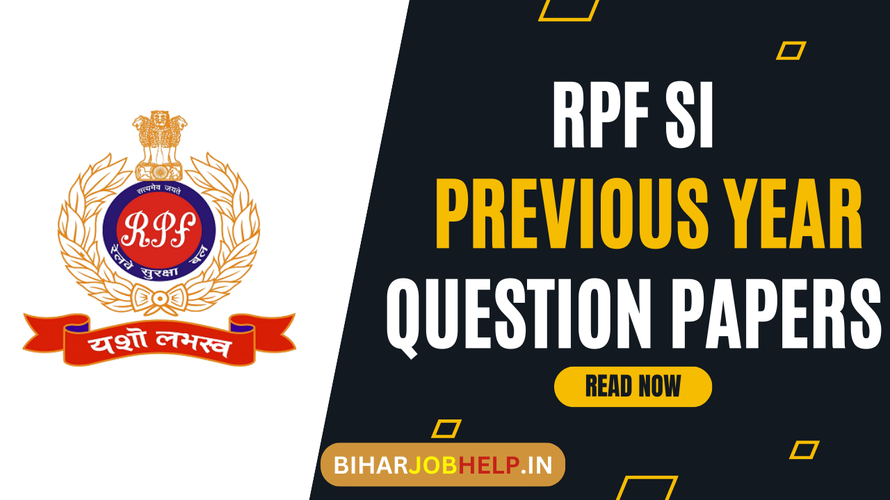 RPF SI Previous Year Question Papers PDF, Download SI PDF 2024