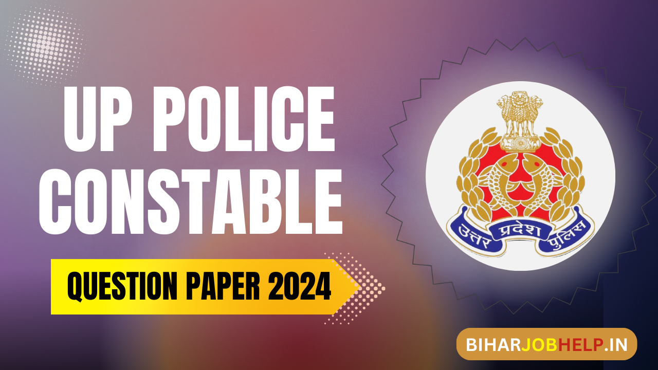 UP Police Question Paper PDF