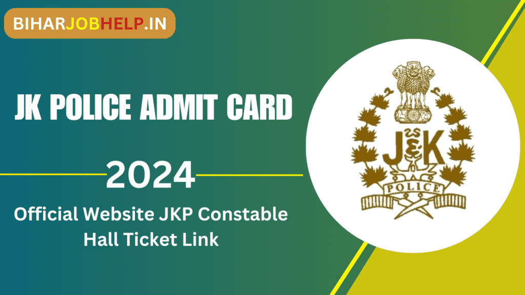 JK Police Admit Card 2024