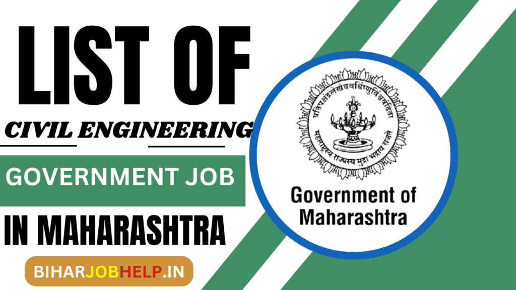 List of Civil Engineering Government Jobs in Maharashtra