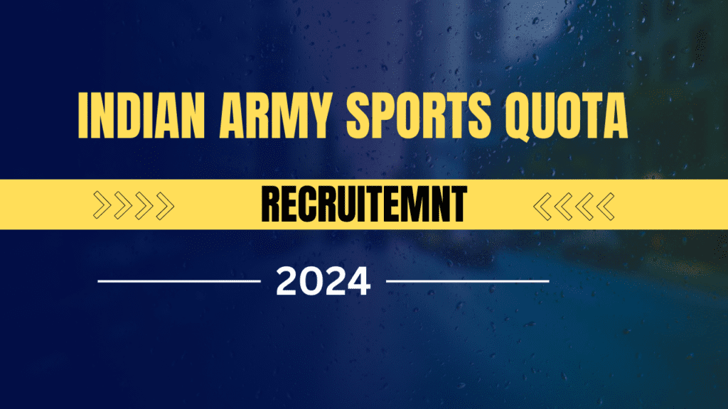 Indian Army Recruitment 2025: Apply for Sports Quota Posts