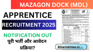 Mazagon Dock (MDL) Apprentice Recruitment 2025