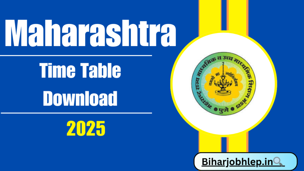 Maharashtra HSC Time Table 2025 PDF Download