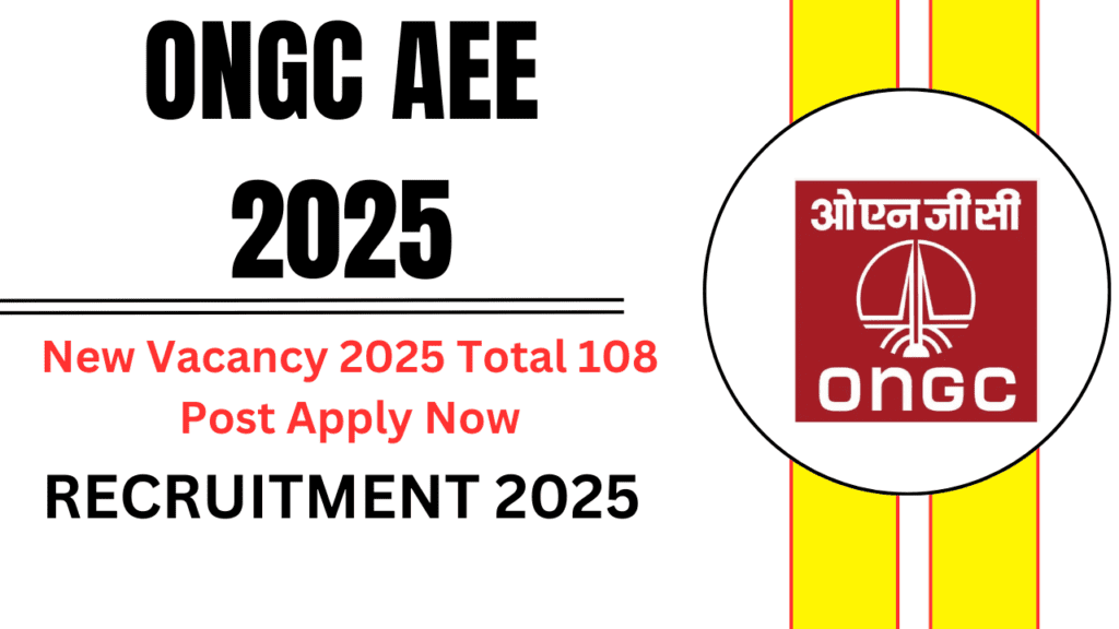 ONGC AEE Recruitment 2025 Notification