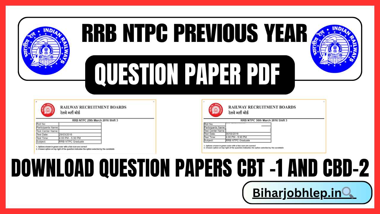 RRB NTPC Previous year question