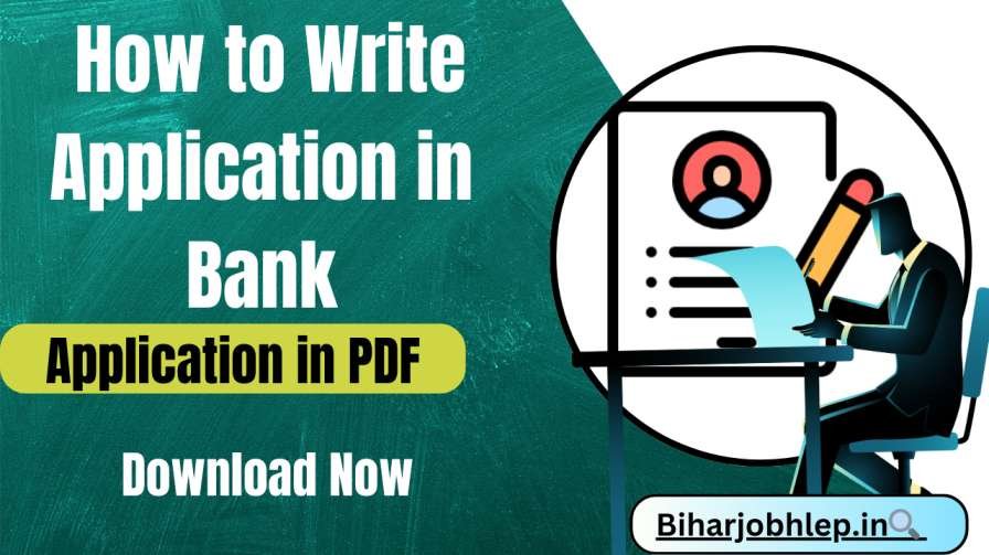 how to write an application in bank