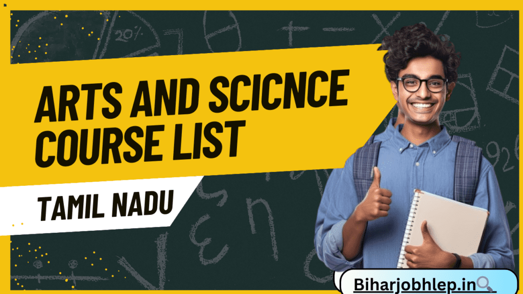 Arts and Science Courses List in Tamil Nadu