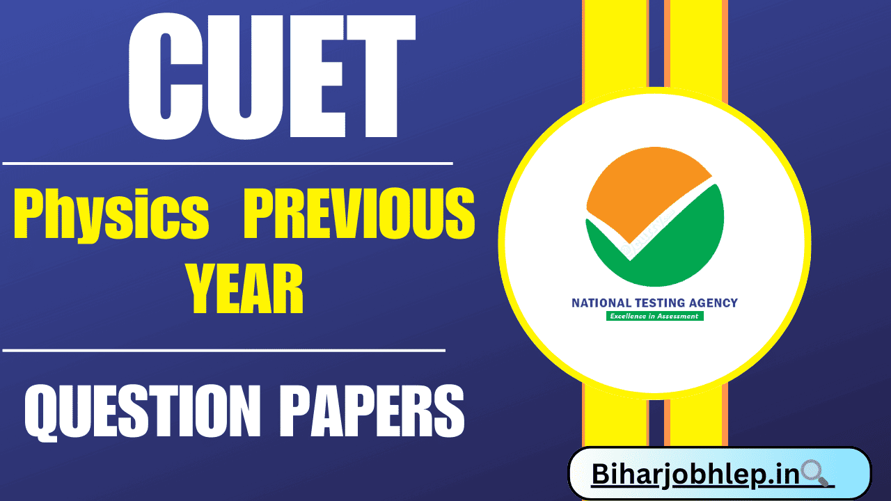 CUET Previous Year Question Paper Physics Download Now