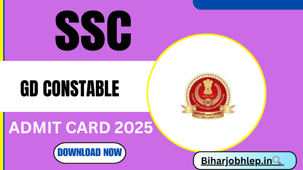 SSC GD Constable Admit Card 2025