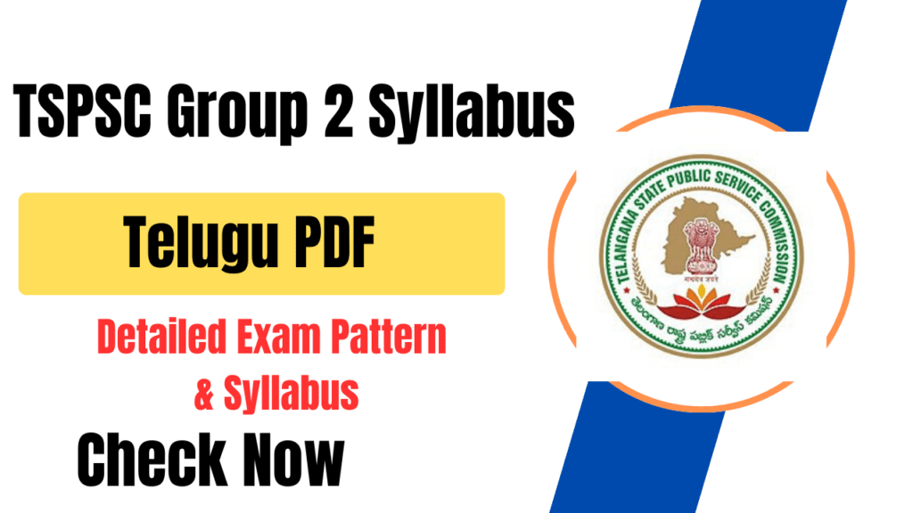 TSPSC Group 2 Syllabus Telugu PDF