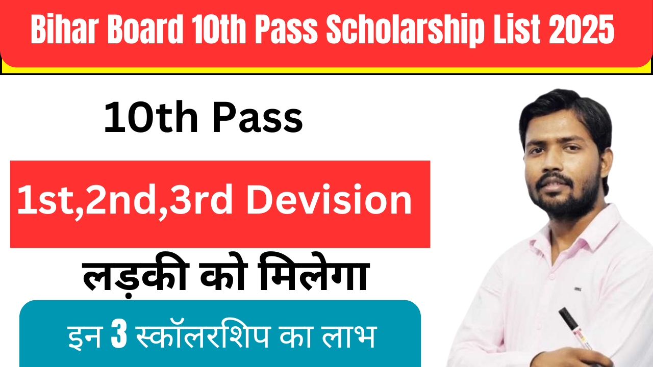 Bihar Board 10th Pass Scholarship List 2025