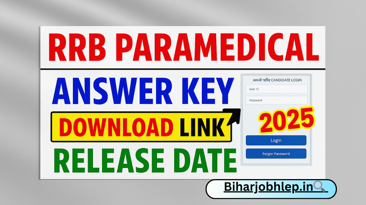 RRB Paramedical Answer Key 2025